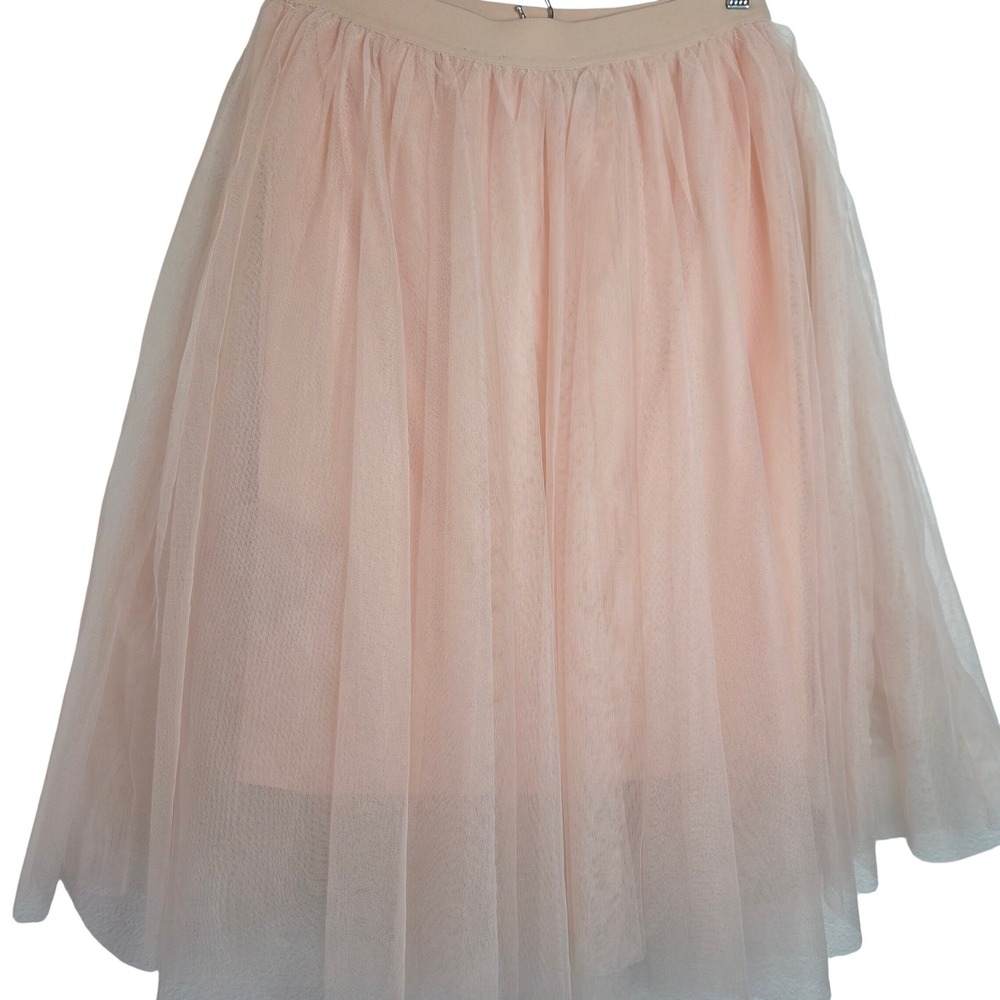 Haute Monde Blush Tulle Midi Skirt Balletcore Layered Party Size L